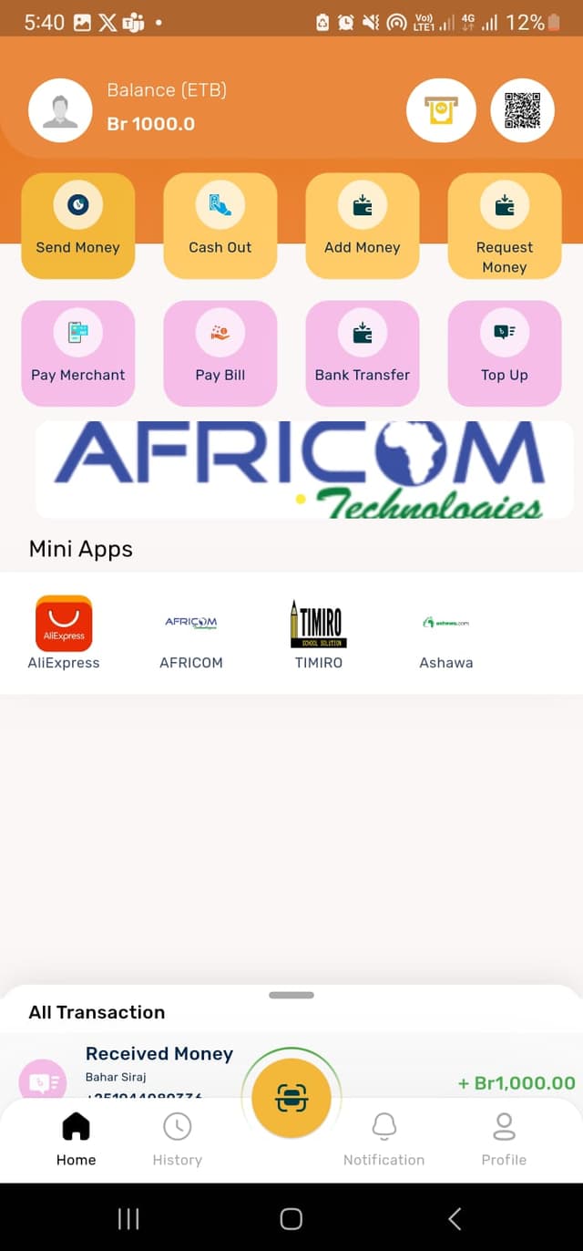 Alluvo App Interface